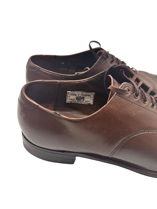 Stacy Adams Size 11  Cap Toe Dress Shoes Lace Up Business Oxfords Brown main image 5
